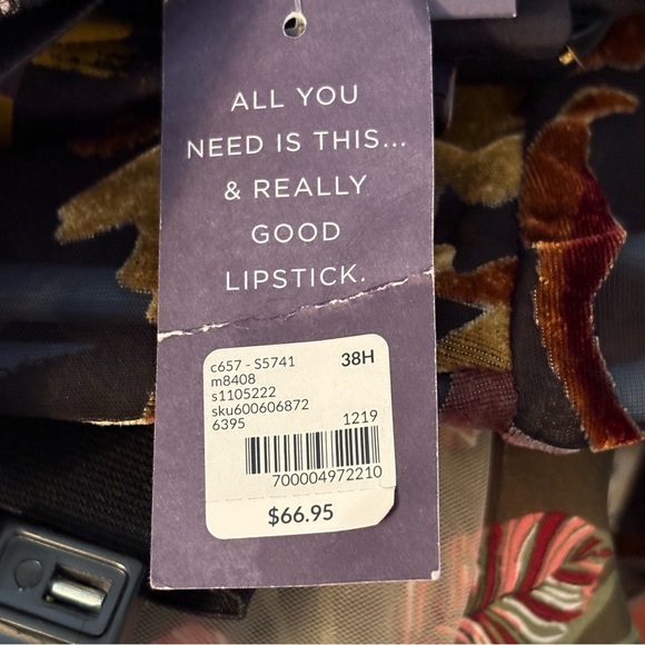 Cacique Seriously Sexy Lace Trimmed Pink and Black Bra - Picture 9 of 9